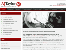 Tablet Screenshot of ajtaylor-electrical.co.uk